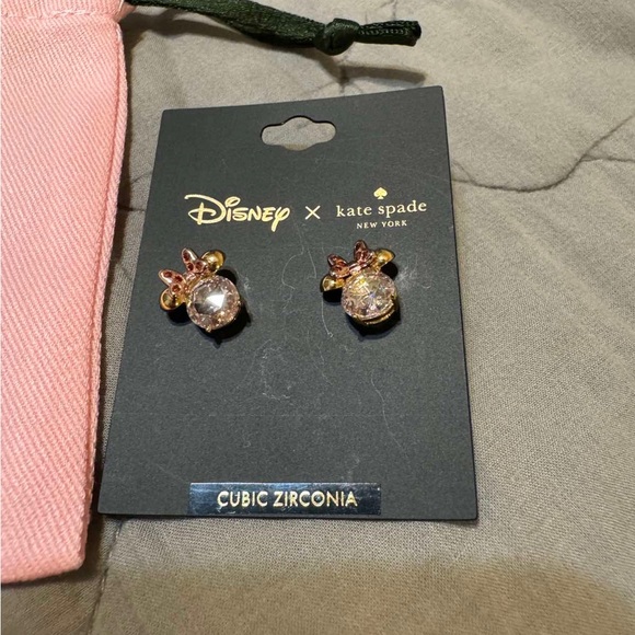 Disney Kate Spade New York Minnie Mouse Stud Earings in Clear Multi - Picture 6 of 6